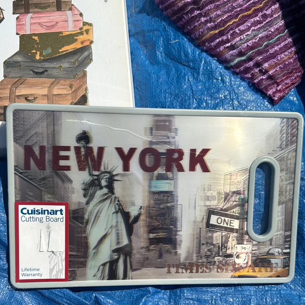Cuisinart New York Cutting Board - Gray and Red
